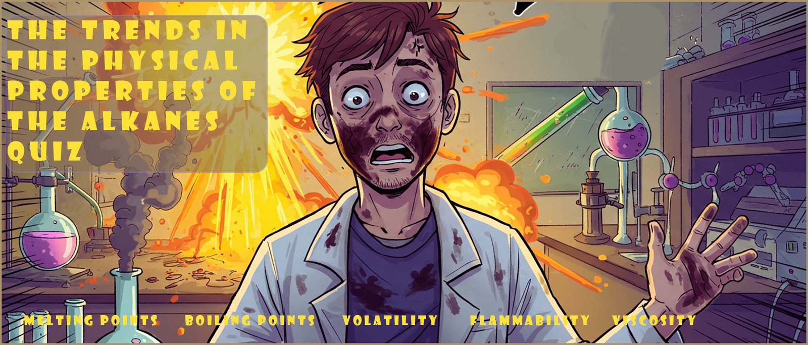 Header image- the physical properties of alkanes.